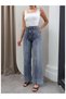 High Waist Front Seam Jean