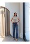 Belted Cuffed Cut-Off Orj Jeans - 2
