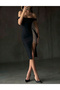 Rochie medie, Negru - 4