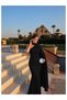 One-Shoulder Shawl Detailed Satin Dress E.H Collection - 2