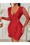 Rochie scurta, Rosu - 3