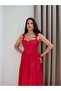 Heart Neckline Dress with Back Tie Detail - 2