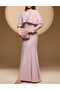 Rochie lunga, roz - 3