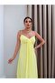 Long Dress with Gathered Detail Straps - 3