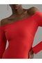 Rochie scurta, rosu - 4