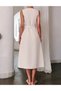 Rochie medie, Crem - 3