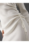 Rochie medie, Alb - 3