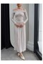 Asymmetric Collar Ruched Detail Maxi Dress - 3