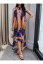 Halter Neck Flounce Dress - 3