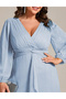 Rochie medie, Albastru - 5