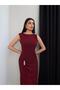 Buckle Detail Draped Sleeveless Long Dress - 2
