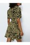 Rochie scurta, Negru/Galben - 3
