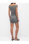 Rochie scurta, Gri - 3