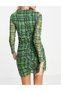 Rochie scurta, verde - 3