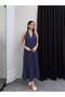 Polka Dot Tie-Neck Flared Dress - 4