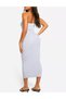 Rochie medie, Gri - 3