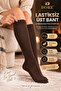 Original Women's Below-Knee Premium Cotton Non-See-Through Opaque Non-Elastic Non-Marking Non-Squeezing Non-Trace Breathable Skin-Friendly Soft Textured All-Day Comfort Luxury Women's Socks |   1 Pair - Brown - 5