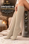 Original Women's Below-Knee Premium Cotton Non-See-Through Opaque Non-Elastic Non-Marking Non-Squeezing Non-Trace Breathable Skin-Friendly Soft Textured All-Day Comfort Luxury Women's Socks |   1 Pair - Beige - 4