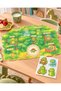 Dinosaur Figured Boy's American Service Set "With Sticker Label Gift" 42.5 X28 cm