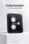 [Kolay Lens] iPhone 17 Compatible 9H Glass Camera Lens Protector with Aluminum Frame and Easy Installation Tool - 5