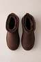 Stoned, Fur Lined, Thick Sole, Short Suede Boots - 4
