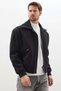 Knitwear Garnished Double Pocket Short Cashmere Coat - 2