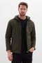 Hooded Wind and Water Resistant Coat with Pockets - 3