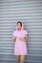 Cenobia Pembe Kapüşonlu Sweatshirt Mini Elbise - 3