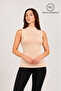 Women's Half Turtleneck Bodysuit Set of 3 Zero Sleeve Cotton (95% Cotton 5% Elastane) - 2
