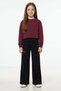 Ribbed Front and Elastic Waist Girls' Sweatpants - 2