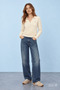 Irene Bone Color Polo Neck Knitwear Metal Logo Standard Fit Women's Knitwear - 2