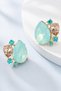 Mint Damlataşlı Nail Earrings