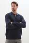 Half Zip Polo Neck Knitwear Sweater - 5
