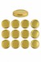 12 Pieces Gold Jar Lid – 63 mm (Compatible with 370 ml and 210 ml Jars) - 2