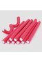 Long Twist-flexible Foam Hair Roller -12 Pc, Red