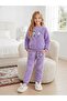 Girl's Plush Set Winter Fleece Model Winter Bottom and Top Set - 3