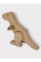 T-Rex Unpainted Wooden Dinosaur Toy, Solid Beech, 18 Months+ - 3