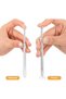 3-Piece Stainless Steel Precision Grabber and Tweezer Set,4-Claw Jewelry Pick-Up Tool with Spatula Head - 6