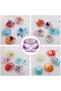 50 Pcs 5ml Empty Cosmetic Sample Jars,Diamond-Shape Plastic Containers with Lids for Makeup,Eye Shadow,Nail Powder,and Jewelry,Mixed Colors - 6