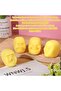 4 Pcs Human Face Fidget Toys,Yellow Soft Stretchy Stress Relief Sensory Toys for Teens and Grown-up - 4