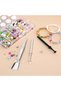 3-Piece Stainless Steel Precision Grabber and Tweezer Set,4-Claw Jewelry Pick-Up Tool with Spatula Head - 7