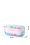 Letter Printed Double Compartment Girl's Pen Holder - 5