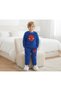 Boy's Suit Fleece Winter Spiderman Model Plush Bottom Top Set - 3