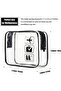 3-Pack TSA-Approved Clear Toiletry Bags,Quart-Size Travel Makeup and Cosmetic Bags,Black - 4