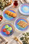 Paris Glass Cake-Dessert Plate Set of 6 Transparent Luster Glass Plates Glass Kitchenware Presentation Plate Plate Set Dowry & Gift Kitchen Plate Guest Plate Breakfast Plate Fruit Presentation Cake Plate