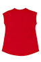 Red Meow Pow Striped Girl's Summer T-Shirt Tights Set - 6