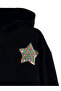 Stars Girl's Crop Black Tracksuit Set - 5