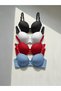 Women's Padded (SUPPORTED) Underwire (WIRE) 4-Piece Bra Set
