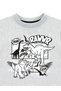 Rawr Dino Boy Gray Melange Sweatshirt - 5