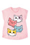 Cats Girl's Summer Tunic T-Shirt Tights Set - 5